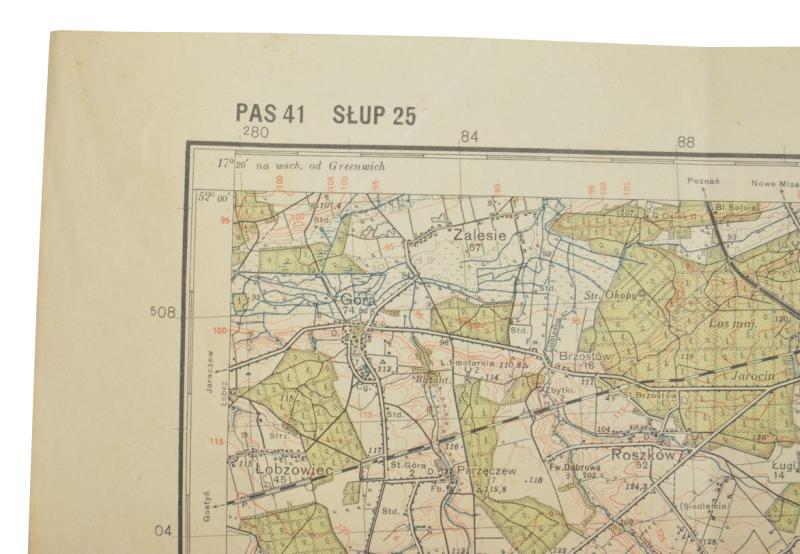 Polish WW2 Mapcard 'Jarocin'