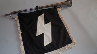Large Deutsches Jungvolk (DJ) Trumpet and Banner