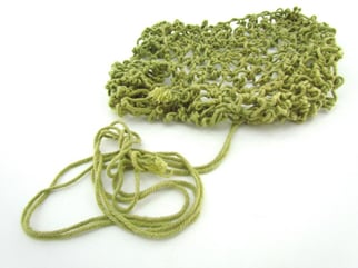 British WWII India made khaki helmet net