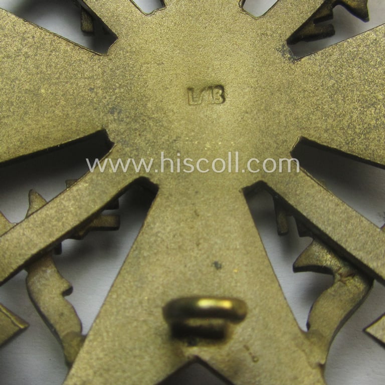 Stunning - just moderately worn but nevertheless fairly rarely encountered! - 'Spanienkreuz mit Schwerten in Bronze' being a clearly maker- (ie. 'L/13'-) marked example that was produced by the maker (ie. 'Hersteller') 'Paul Meybauer'