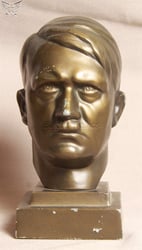 Signed Adolph Hitler ¼ Sized Bust