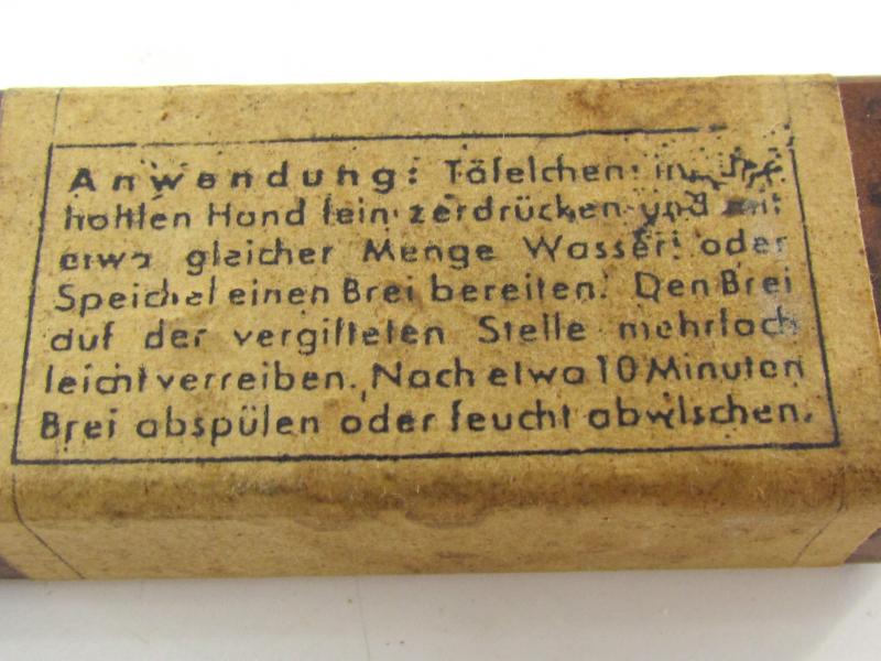 Wehrmacht Ointment Tablets (Hautentgiftungs)...Complete