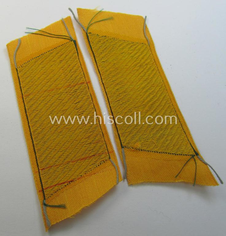 Superb - and fully matching! - pair of (entirely!) 'BeVo'-woven, EM-type 'Ostvölker' collar-tabs, as were intended for a: 'Armenischer'-volunteer within the 'Deutsche Wehrmacht' (ie. 'Soldat o. Schütze' within the: 'Armenisches Legion')