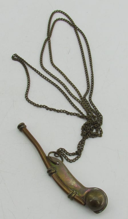 Kriegsmarine Boatswain's Whistle with Carrying Chain