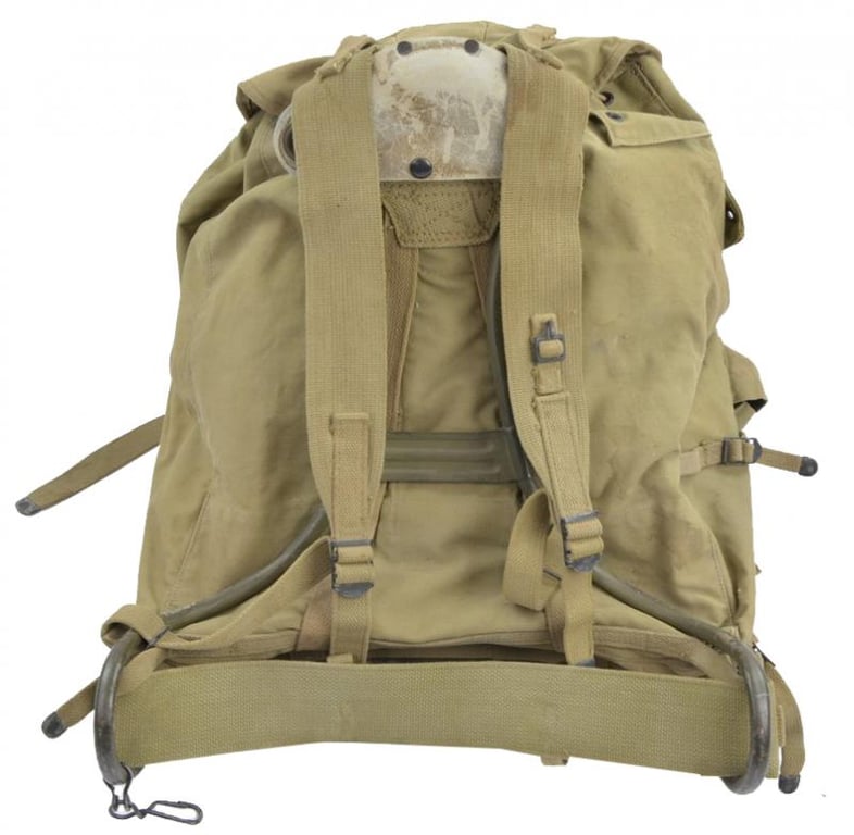 US WW2 Bergan Rucksack Named