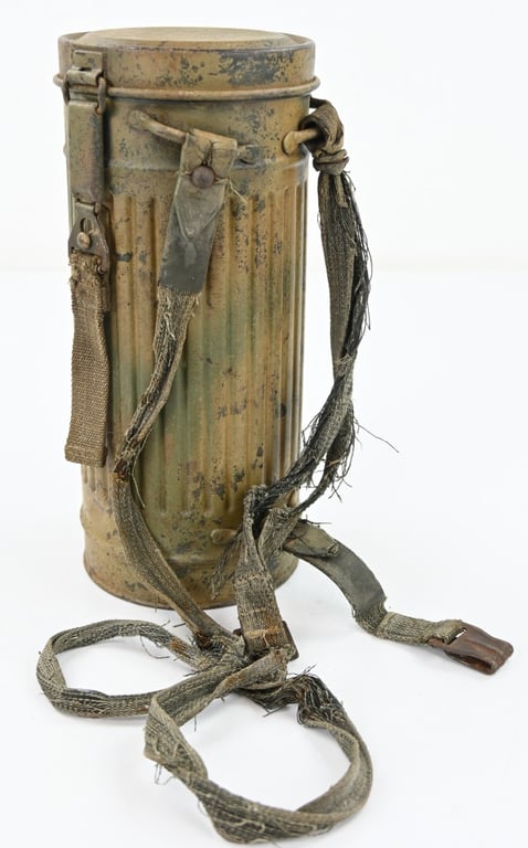 German LW 2-Tone Camo Gasmask Cannister