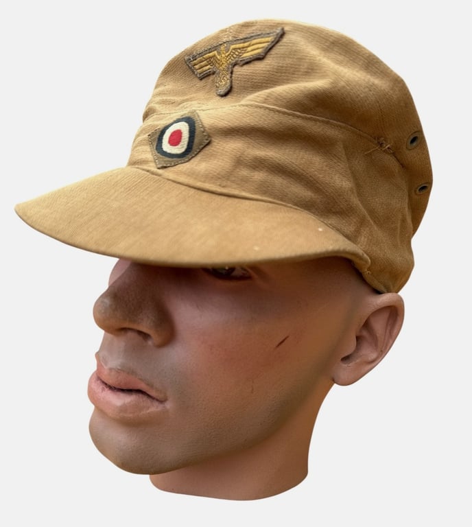 Kriegsmarine Tropical Field Cap (Tropenfeldmütze) – 'BAW' Marked