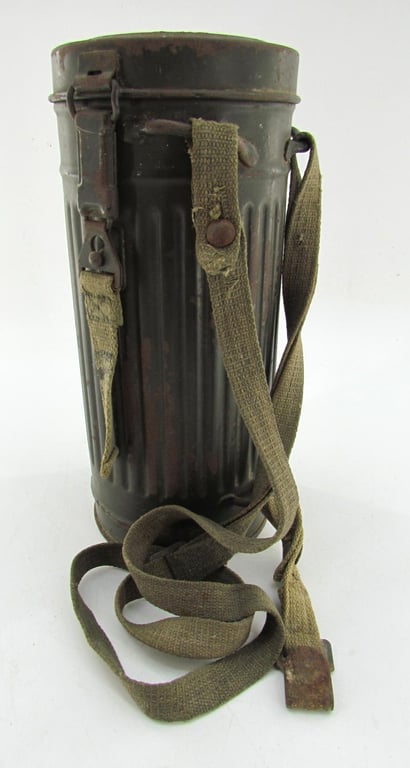 Wehrmacht Gasmask Cannister With Straps