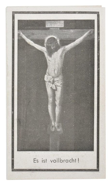 German WH Deathcard 'Raimund Kerner'