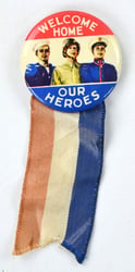 US WW2 Welcome Home Heroes Button
