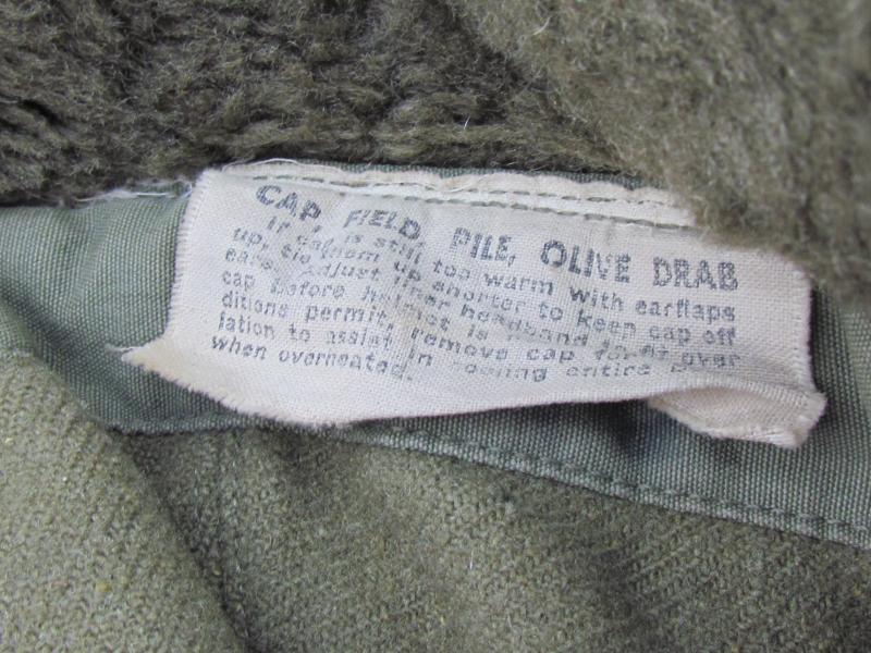 US WWII Original Winter Pile Cap