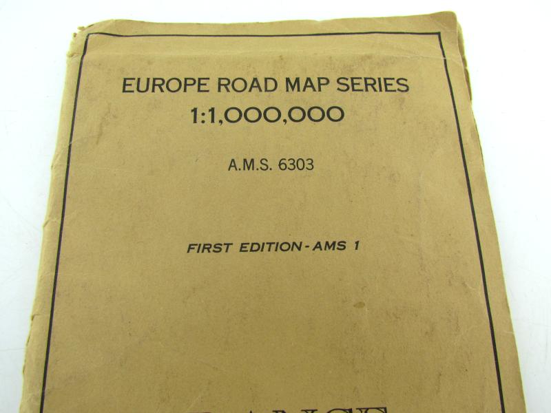 US WWII Roadmap of France 1944