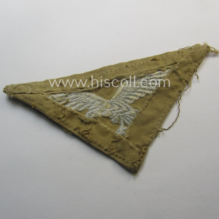 Truly used- and/or carefully shirt-removed, WH (Luftwaffe) 'tropical'-issued breasteagle as was intended for usage onto the tropical-shirts