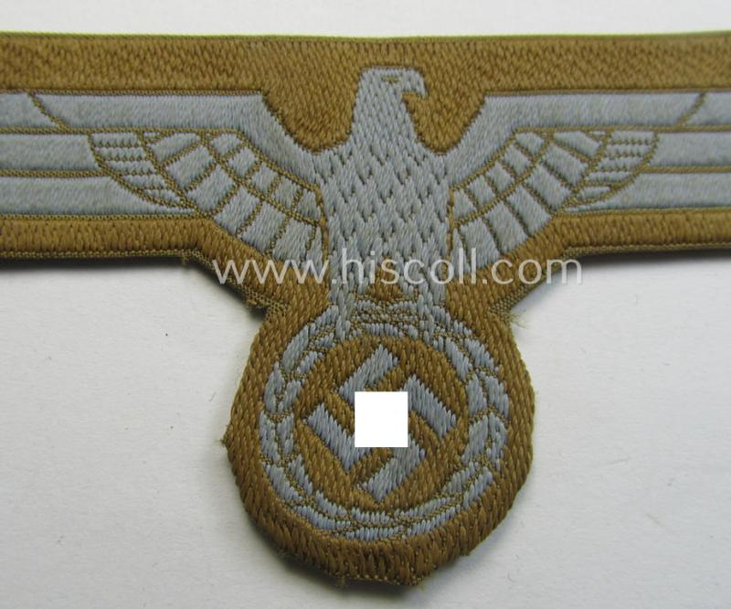 Attractive, WH (Heeres) 'tropical-issue' (ie. DAK or: 'Deutsches Afrika Korps'-related-) breasteagle as executed in neat so-called: 'BeVo'-weave style and that comes in a neatly pre-folded albeit still 'virtually mint', condition