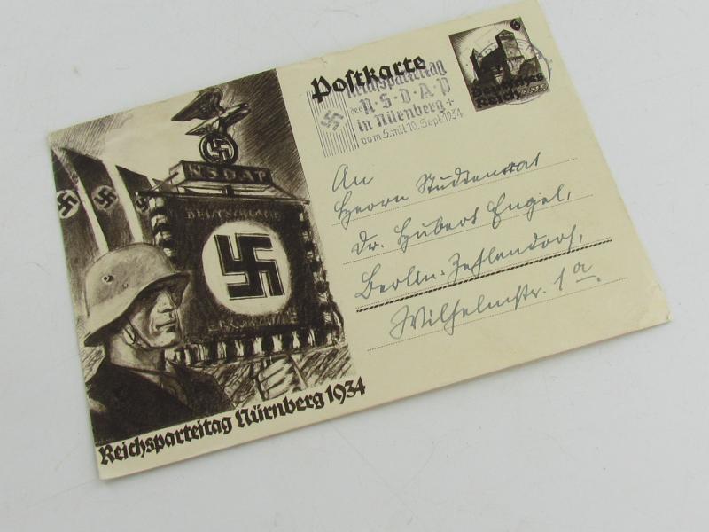 Postcard. Reichsparteitag Nürnberg 1934