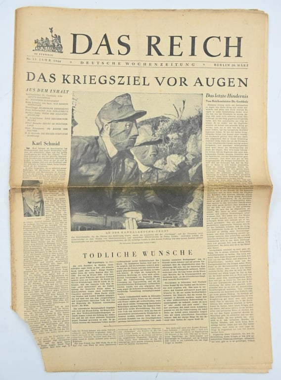 German Newspaper “Das Reich” 26 March 1944