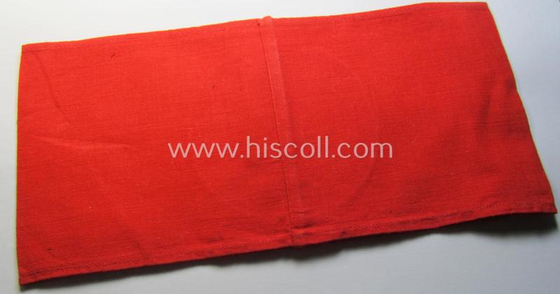 Attractive, linnen-based armband (ie. 'Armbinde') as was intended for usage by the staff of the: 'SA-Wehrmannschaften' (being a hardly used example that still shows its period-attached so-called: 'RzM'-etiket)