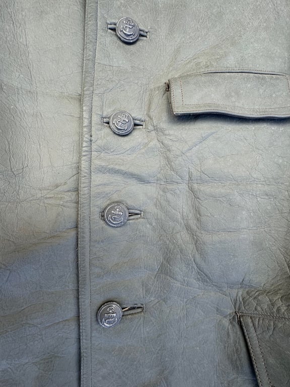 Navy (Kriegsmarine) U-boot protective grey leather jacket