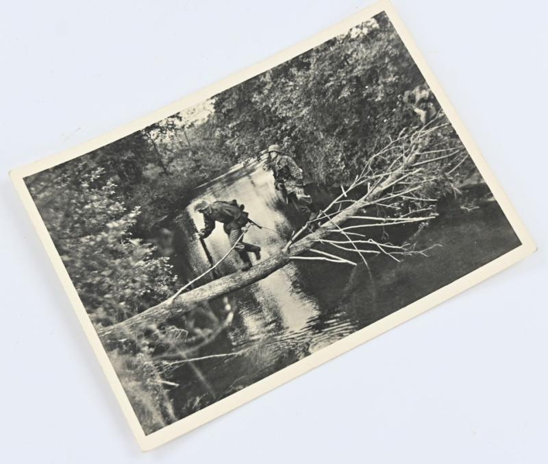 German Waffen-SS Kriegsberichter Postcard 'Unsere Waffen-SS'