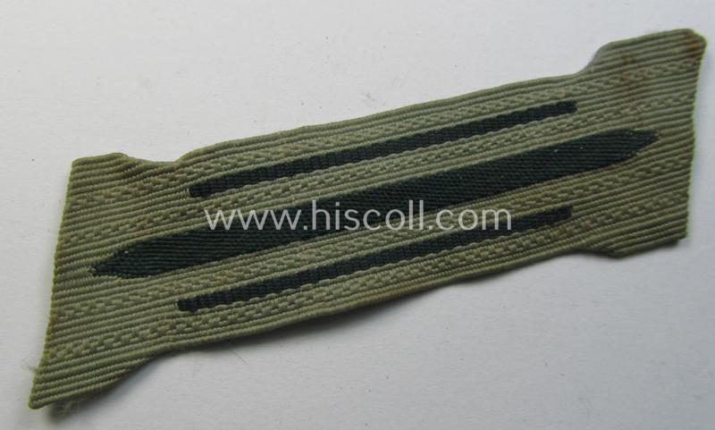 Neat - and fully matching! - pair of WH (Heeres) mid- (ie. later-) war-period- and/or: 'standard-issued'-pattern WH (Heeres) collar-tabs (or: 'Einheitskragenspiegel') being of the desirable 'generic-pattern'