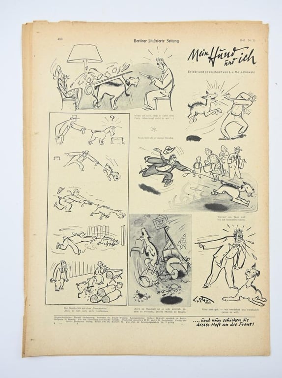 German Berliner Illustrierte Zeitung Newspaper 1942