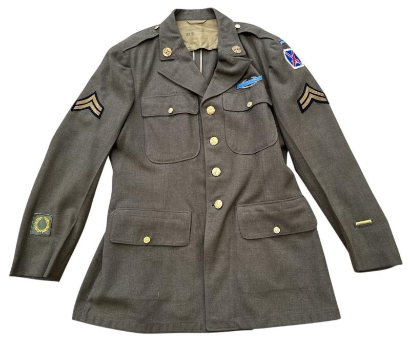 US WWII Class A Tunic Mountain Division , Trousers and Side Cap