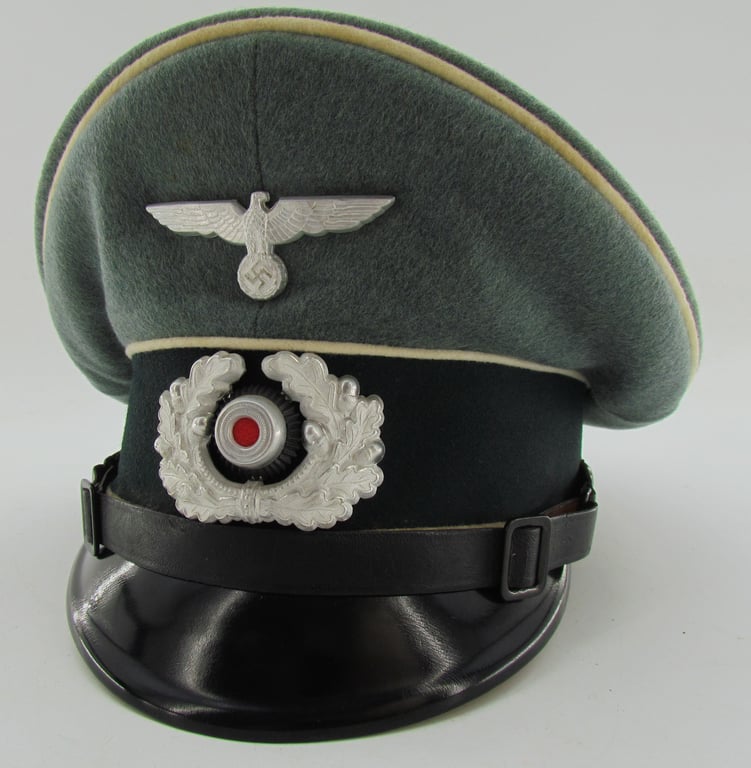 Wehrmacht (Heer) Infantry EM/NCO Visor Cap (Stone Mint)