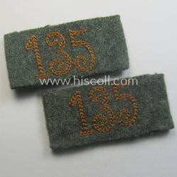 Pair of WH (Heeres) 'Kradschützen'-related, so-called: regimental shoulderstrap-'slip-ons'...