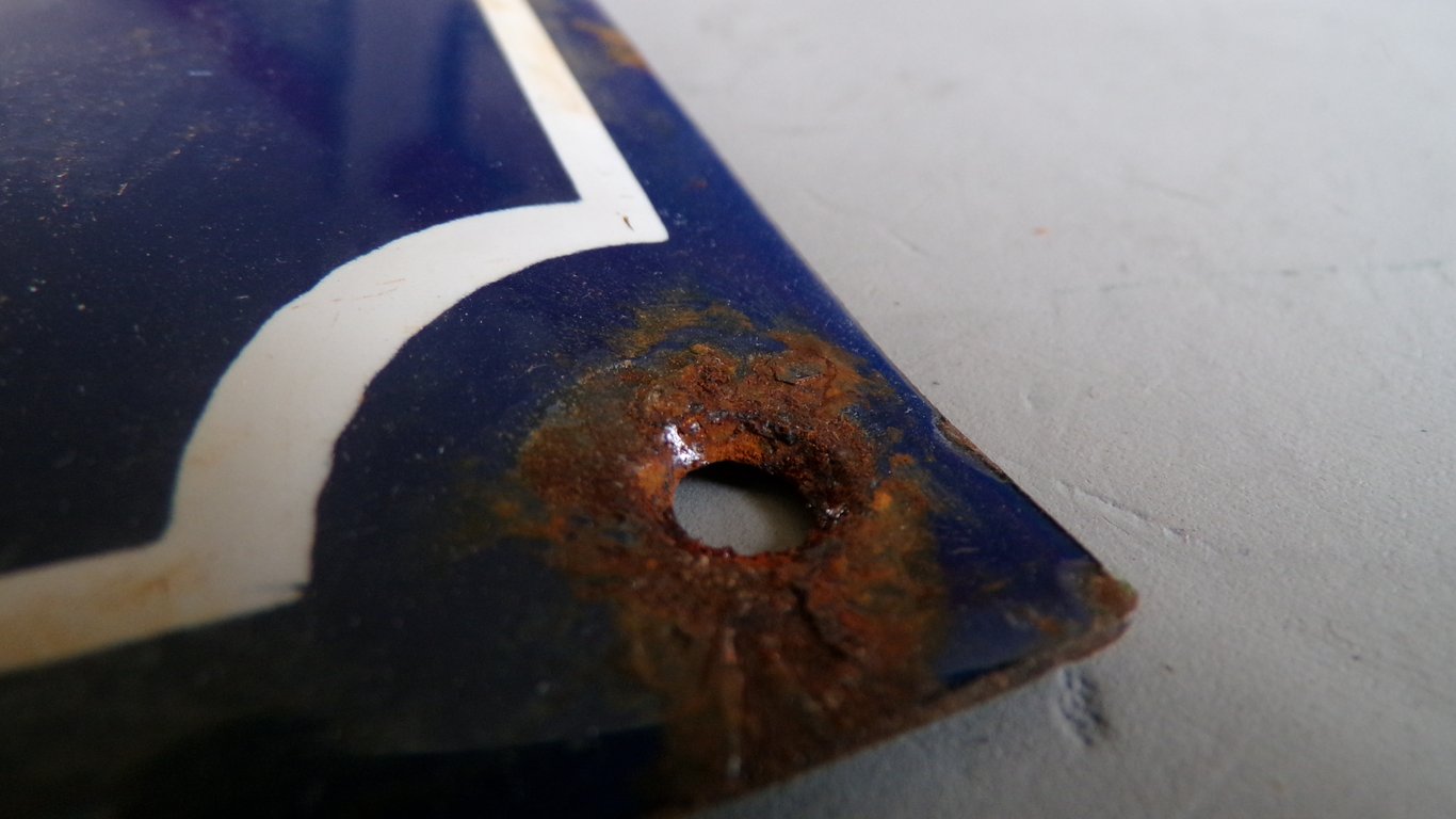 Adolf Hitler Strasse enamel sign