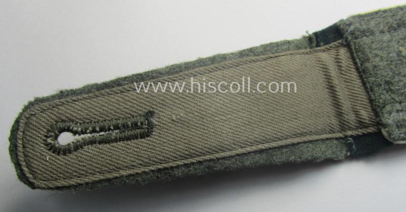 Superb - albeit regretttably single - example of an early-war-period (ie. 'M40'-pattern), WH (Heeres) 'cyphered', NCO-type shoulderstrap as was intended for an: 'Uffz. der Infanterie und Mitglied des Unteroffizierschule Bergzabern'