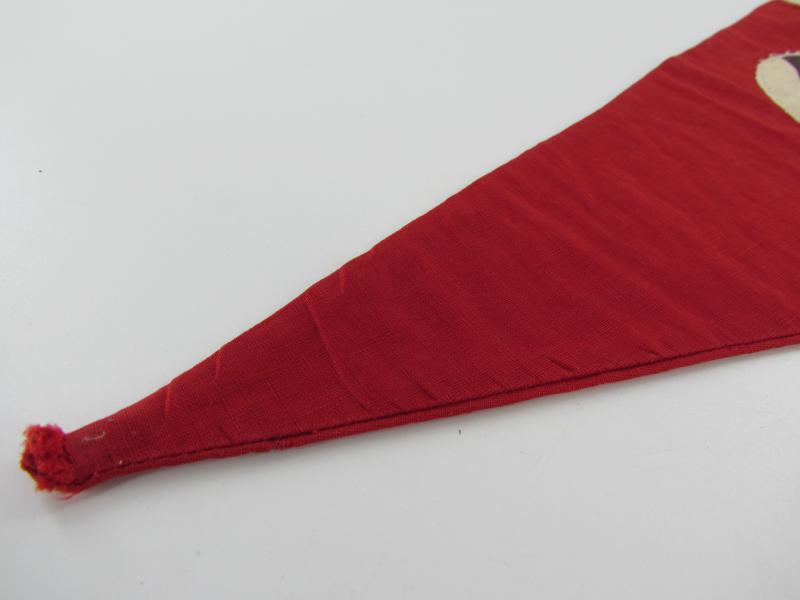 German Third Reich Era Double Sided Triangle Pennant
