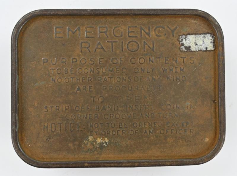 British WW2 Emergency Ration Tin Can