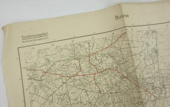 German Mapcard of 'Buurse' Holland