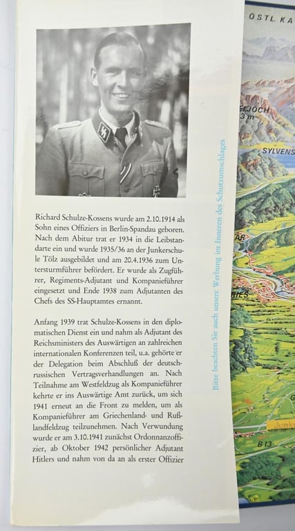 German Book ''Die Junkerschulen' with Signature of Author Richard Schulze-Kossens