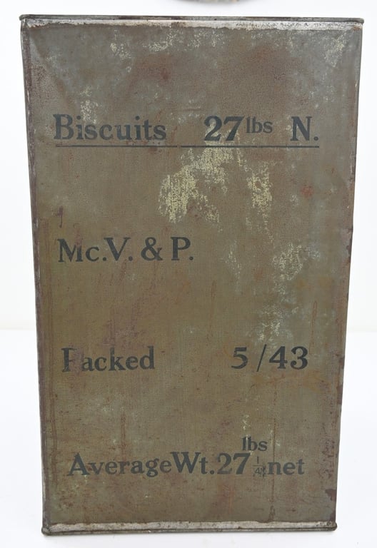 british WW2 Ration Box of Biscuits 1943