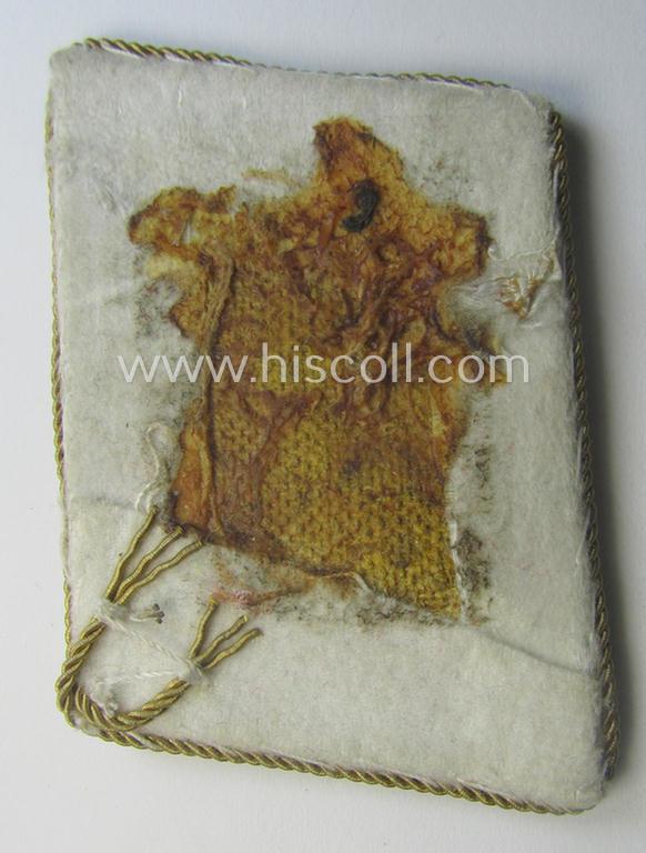 Single, WH (Luftwaffe) general-officers'-type collar-tab as was intended for - and with certainty worn by! - a general-officer with the rank of: 'Generalmajor der Luftwaffe'