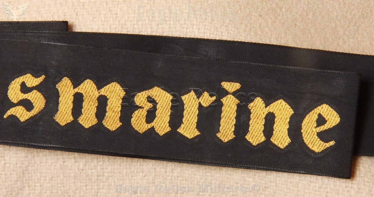 Full Length Kriegsmarine Cap Tally - Kriegsmarine Mützenband