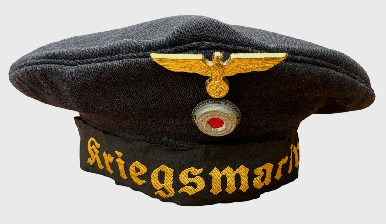 Kriegsmarine Tellermütze (Donald Duck Cap) RB Numbered and dated 1943