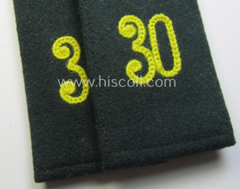 Pair of WH (Heeres),'cyphered' EM-type shoulderstraps: 'Soldat des Nachr.-Abtgs. 30'