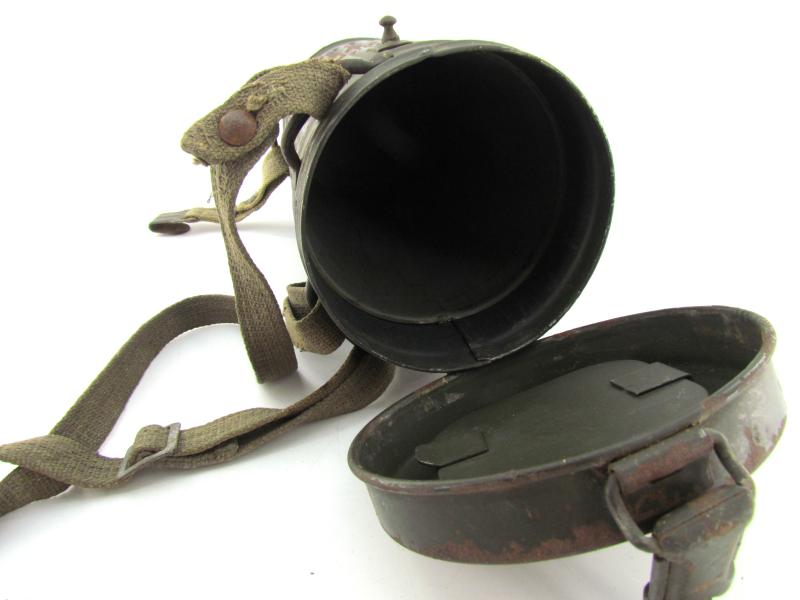 Wehrmacht Gasmask Cannister With Straps