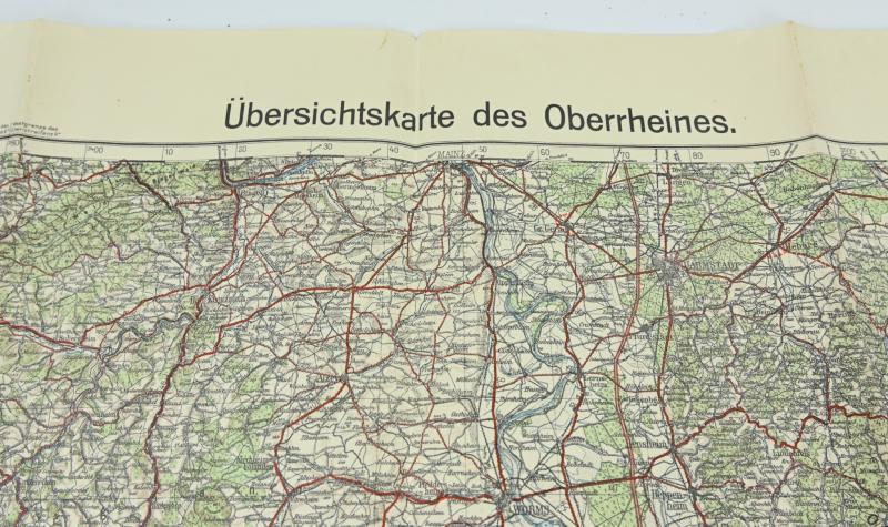 German Third Reich Era Roadmap 'Oberrheines'