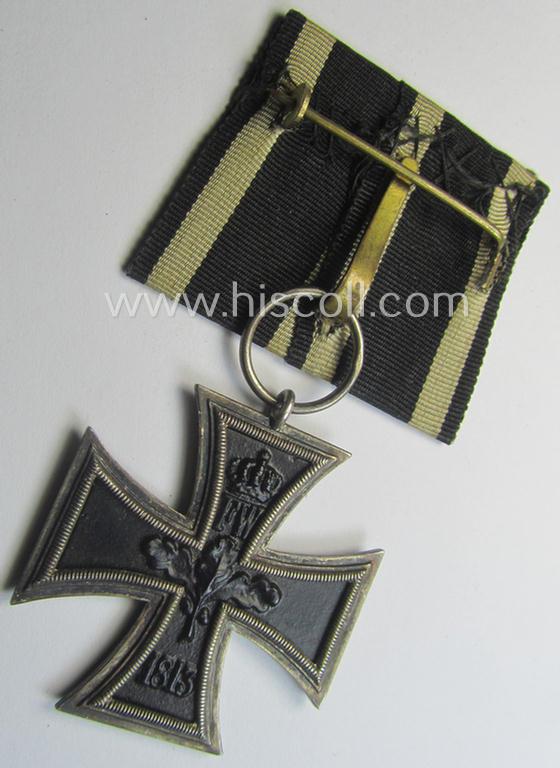 'Einzelspange' (being of the detachable-pattern) showing a maker- (ie. 'G'- thus by: 'Godet & Sohn'-) marked WWI-period: 'EK II. Klasse' (or: iron cross second class)