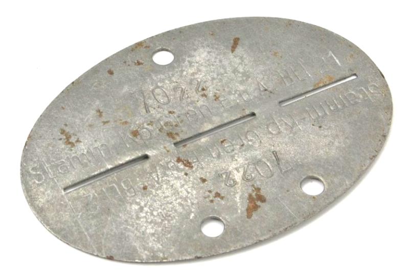 German WH Dog-Tag 'Stamm.Kp. Gren.E.u.A.Abt.21'