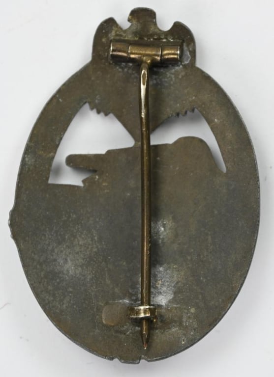 German Panzer Assault Badge in Silver