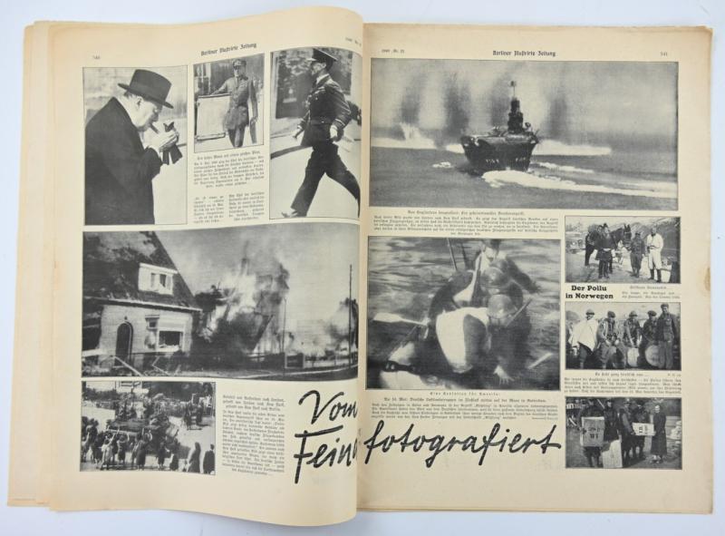 German Berliner Illustrierte Zeitung Newspaper June 1940