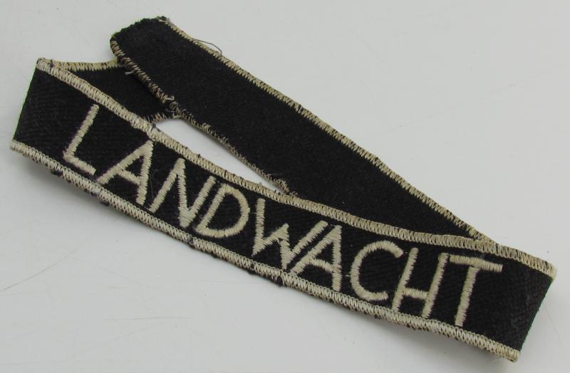 Dutch 'Landwacht' Cufftitle