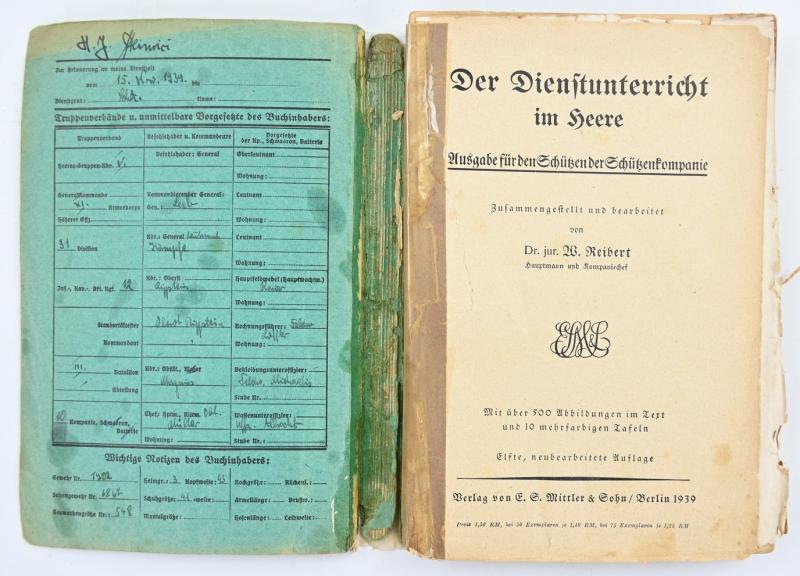 German WH Handbook "Reibert" Named to Knight's Cross Recipient 'Hans-Joachim Heinrici'