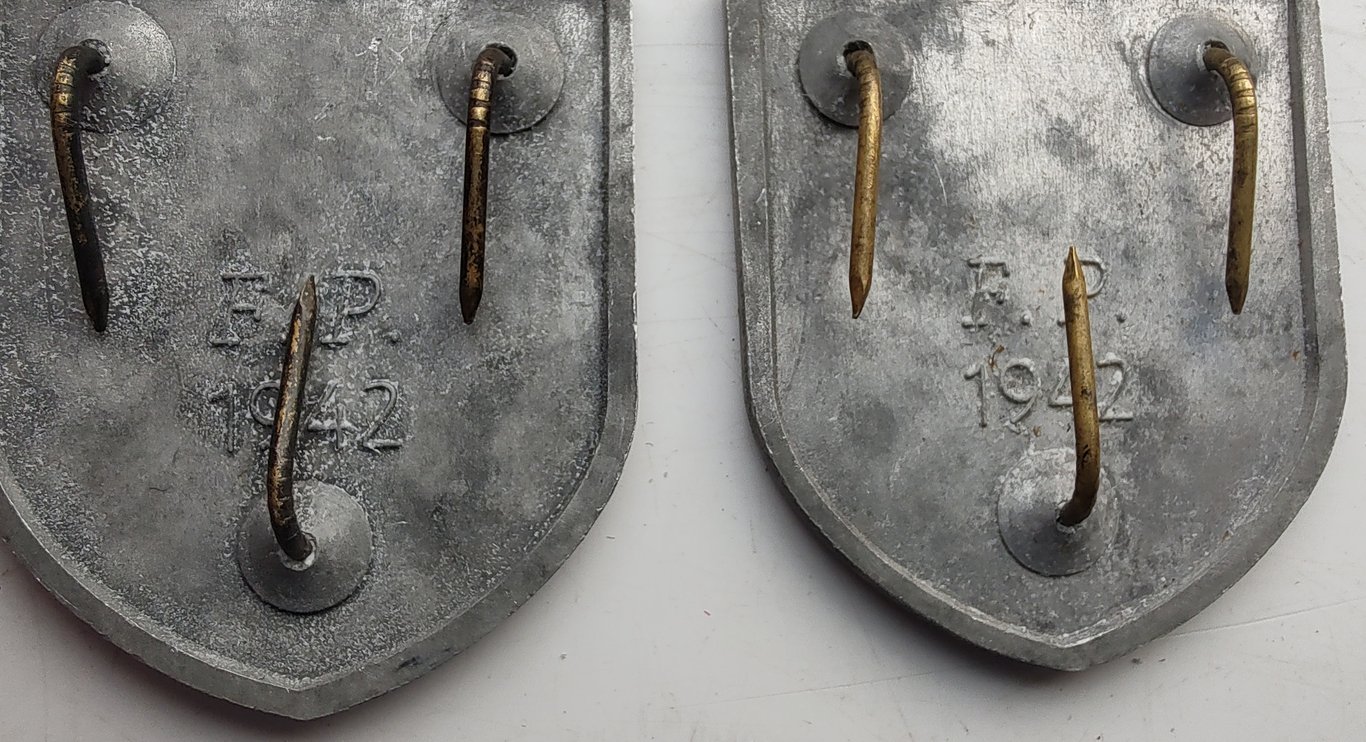 Reproduction Waffen-SS pith helmet shields