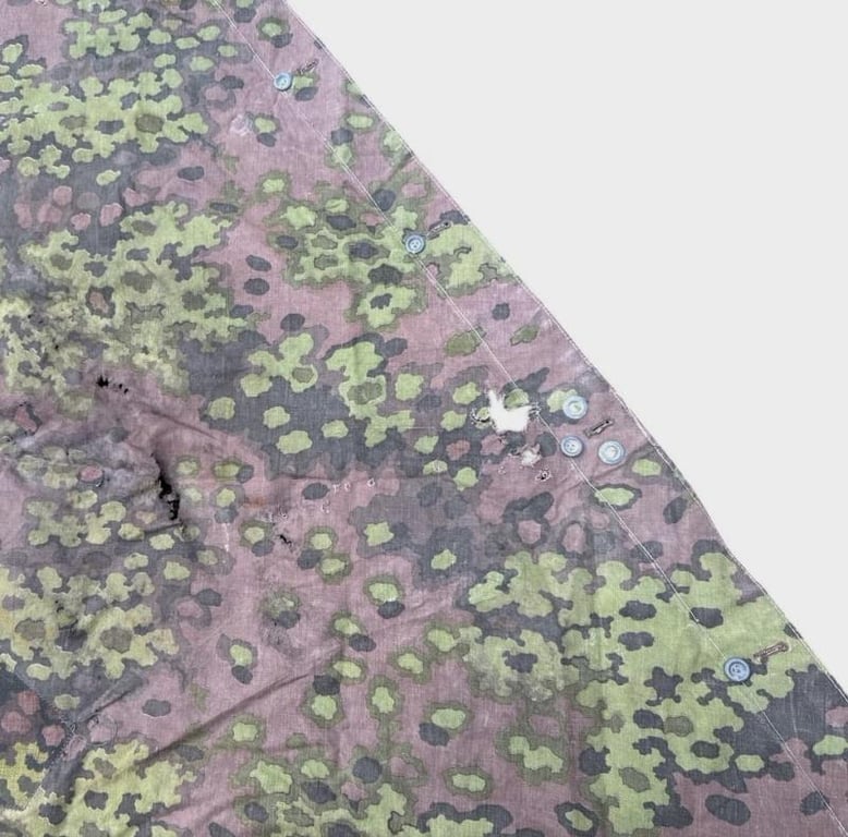 Waffen SS Oak Shelter Quarter ( Zeltbahn ) in used condition