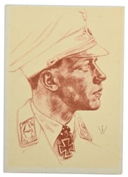 German "Willrich" Type postcard "Major Wick"